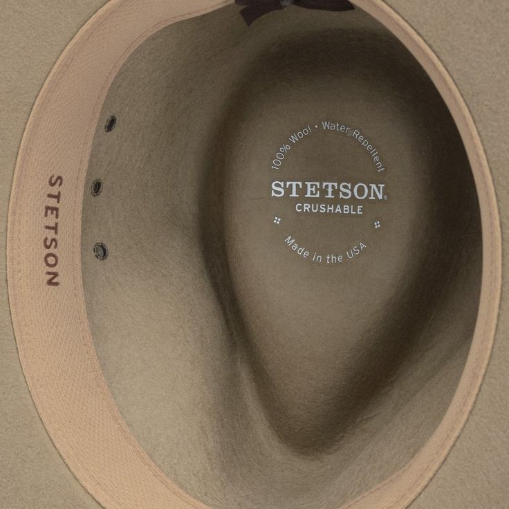 For those who love Stetson's iconic Bozeman, the Moab features a pinch-front crown, side vent eyelets, a high-quality plaited band and water-repellent wool felt construction. With a crushable, soft construction, the Moab is travel-friendly and outdoors ready. Available in a natural mushroom shade. Proudly made in Texas. 3 ¼" brim 4 ½" crown Water repellent Crushable Unisex Adventure Hat, Grooming Shop, Mushroom Hat, Stetson Hat, Casual Bottoms, Denim Boots, Wide Trousers, Denim Outerwear, Plaits