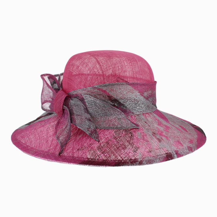 Belfry Via - Belfry Italia Unisex Hat Cap COMPLIT Ciclamino  Hats in the Belfry Summer Party Wide Brim Fedora, Elegant Adjustable Pink Fedora, Elegant Pink Adjustable Fedora, Chic Summer Fedora For Formal Occasions, Adjustable Cloche Fascinator, Summer Party Cloche Sun Hat, Wide Brim Sinamay Boater Hat For Evening, Chic Curved Brim Top Hat For Beach, Elegant Pink Wide Brim Fedora