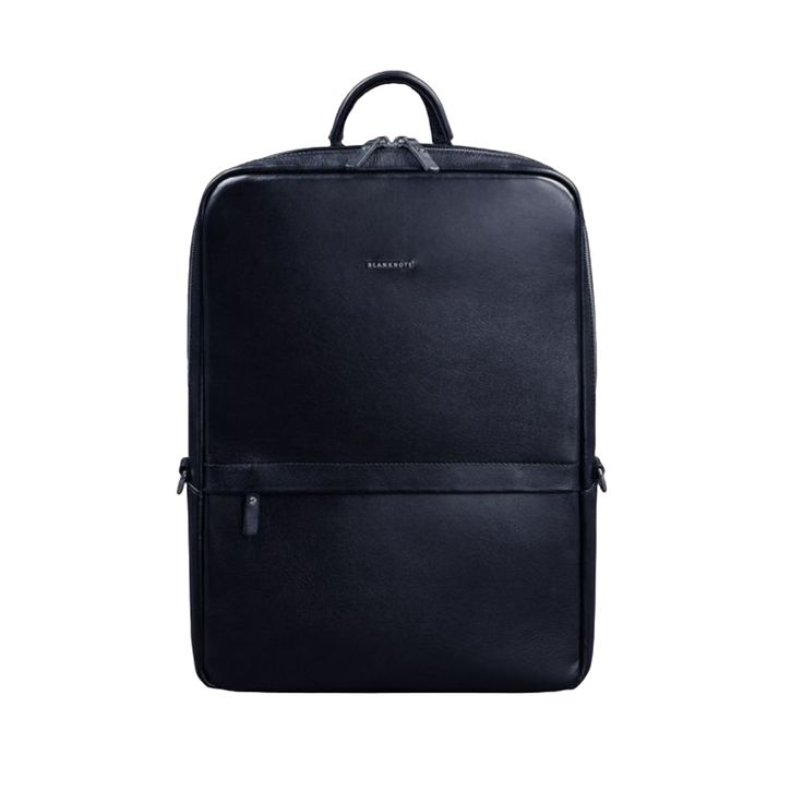 Our men's backpack combines classic and modern design. The accessory is made of smooth natural black leather.The appearance of the backpack does not oblige you to adhere to a certain style of clothing. That allows you to use this accessory for various purposes: business meetings, trips, walks with friends. The backpack has a concise design, keeps its shape well and is quite resistant to deformation.The large main compartment closes with a zipper. The lining material is made of durable fabric.Inside there is a compartment for a laptop (up to 15 inches), a compartment for documents and two pockets for small items.There is a convenient pocket on the outside that closes with a hidden zipper. Wide shoulder straps are quite comfortable and adjustable in length.The back of the backpack is quite f Elegant Leather Standard Backpack, Elegant Business Laptop Backpack, Modern Office Backpack With Leather Backing, Luxury Leather Backpack With Luggage Sleeve For Business, Classic Black Leather Backpack For Office, Classic Black Leather Office Backpack, Modern Office Backpack With Luggage Sleeve, Formal Rectangular Backpack With Leather Lining, Classic Leather Backpack With Luggage Sleeve For Office