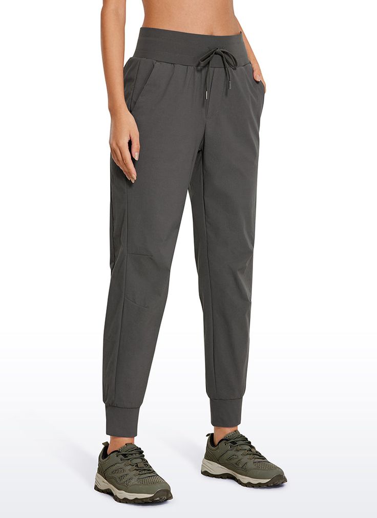 Go out with breathable, quick-dry hiking pants, no fear of tearing. Made of our ripstop, stretchy and lightweight fabric, provides you comfortable experience a long day.Feature & Fitting: Designed for hiking or training Mid waist, 28 inches, classic fit Elastic waistband Elastic tapered cuff Back zip pocket, built-in mesh side pocket Fabric: Ripstop fabric, resistant to tear 2-way stretch for extra mobility Super quick-dry and breathable Lightweight, soft and so comfy 92% Polyamide, 8% Spandex S Stretch Pants With Functional Drawstring For Outdoor Activities, Stretch Pants With Functional Drawstring For Outdoor, Outdoor Activewear Long Pants With Side Pockets, Stretch Nylon Pants For Outdoor Activities, Outdoor Moisture-wicking 4-way Stretch Joggers, Functional Joggers With Elastic Waistband For Outdoor Activities, Functional Joggers With Elastic Waistband For Outdoor, Athleisure Pants With Functional Drawstring For Outdoor, Stretch Nylon Hiking Pants