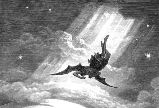 an illustration of a man flying through the sky on top of a giant dragon with wings