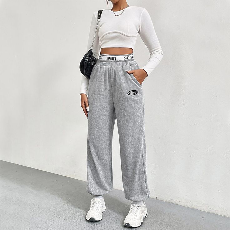 F00215614-102 Baggy Sportswear Joggers With Elastic Waistband, Gray Baggy Sports Pants, Loose Fit Hip Hop Joggers For Gym, Baggy Sports Joggers With Elastic Waistband, Baggy Sportswear Sweatpants For Sports, Baggy Hip Hop Joggers For Gym, Baggy Sweatpants For Sports, Gray Sporty Joggers With Ribbed Waistband, Baggy Sportswear Pants With Elastic Waistband