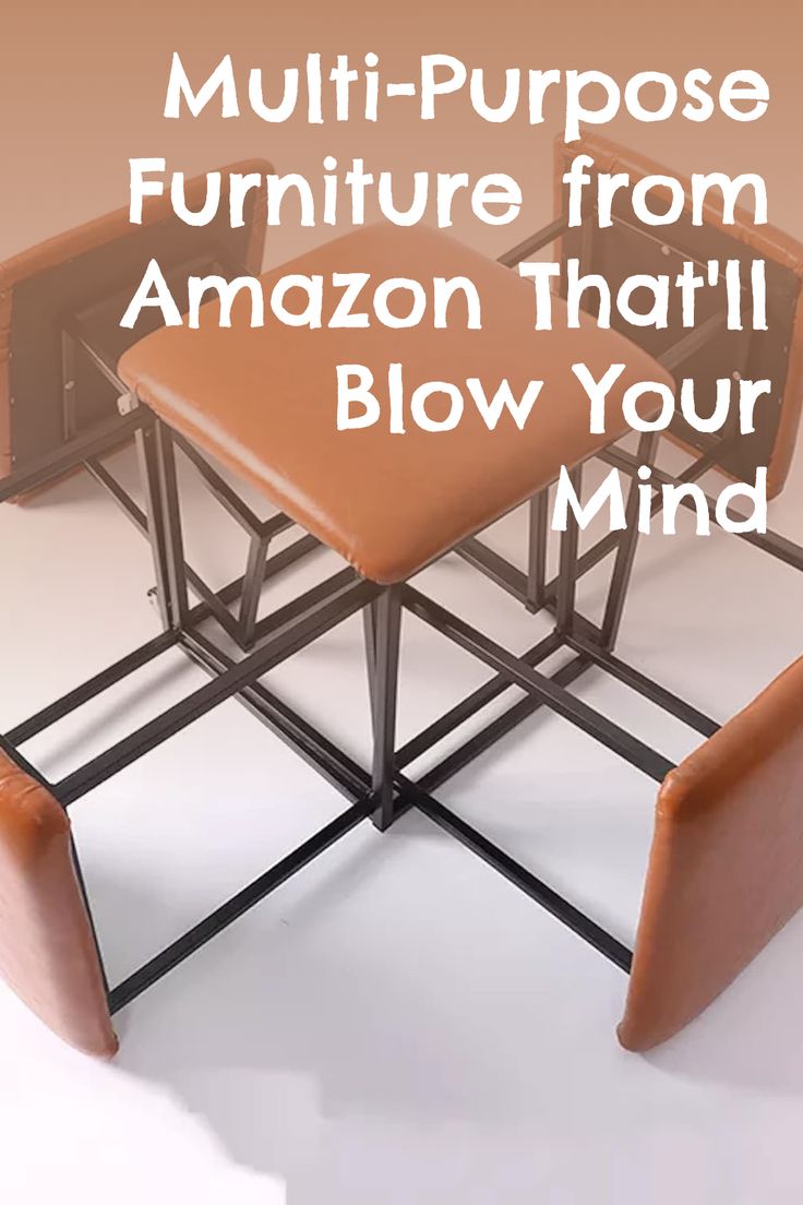 an orange chair with the words multi purpose furniture from amazon that'll blow your mind