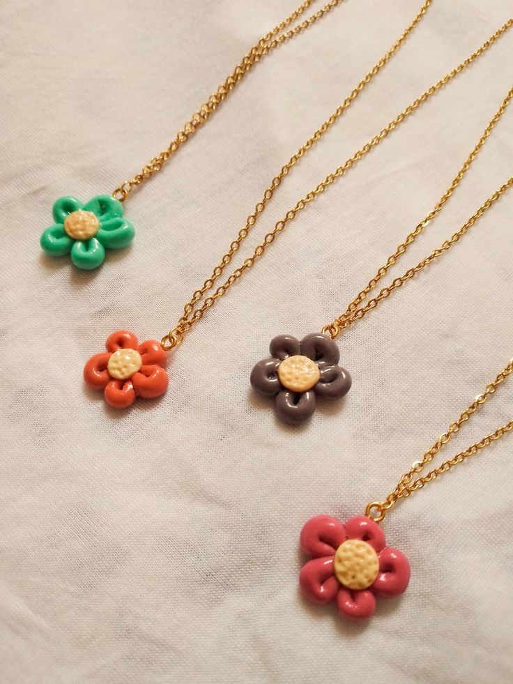 funky pop flower necklace Retro Multicolor Flower Jewelry, Trendy Handmade Multicolor Flower Necklace, Trendy Multicolor Necklace With Flower Charm, Trendy Handmade Flower Necklace For Gift, Trendy Green Flower Shaped Necklaces, Multicolor Flower Necklace For Gift, Retro Yellow Flower Jewelry, Cute Flower Shaped Necklaces For Gifts, Retro Yellow Flower-shaped Jewelry