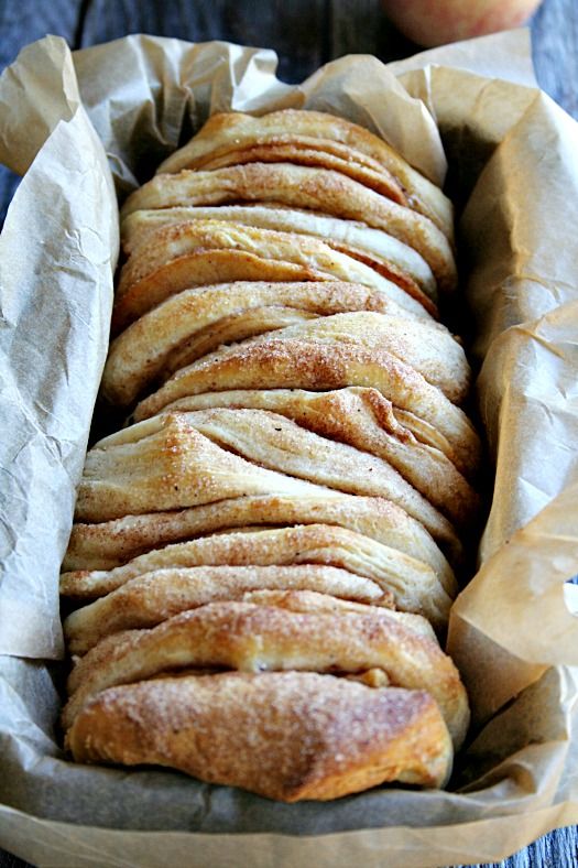 a loaf of bread wrapped in wax paper