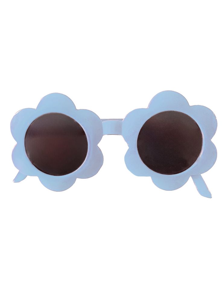 Make a statement with the cutest sunglasses! Light-weight plastic Made in China One Size Fits Most Toddlers to Kids Playful Blue Sunglasses For Party, Playful Blue Party Sunglasses, Playful Flower-shaped Plastic Sunglasses, Blue Plastic Sunglasses For Summer, Fun Blue Sunglasses For Summer, Cute Blue Sunglasses For Summer, Cute Blue Summer Sunglasses, Fun Blue Sunglasses For The Beach, Playful Blue Sunglasses For Spring