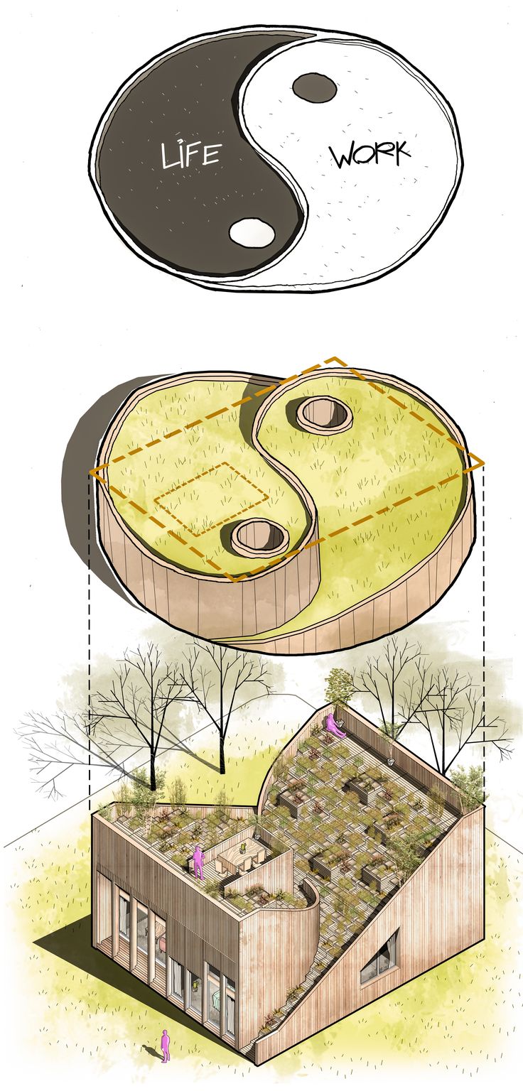 an image of two different types of food and one is in the shape of a yin - yang