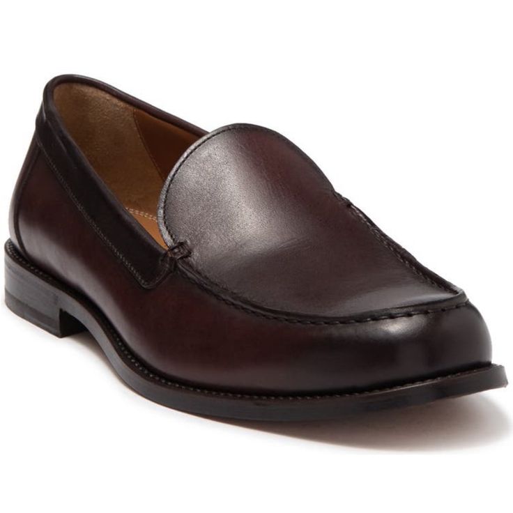 Brand New Without Box Men’s Antonio Maurizi Brown Leather Loafers. Size 42 Eu Which Will Fit A Men’s Size 9 Us. - Moc Toe - Leather Construction - Slip-On - Made In Italy Masculine Moc Toe Slip-ons For Formal Occasions, Masculine Formal Plain Toe Moccasins, Masculine Plain Toe Formal Moccasins, Masculine Slip-on Formal Loafers, Masculine Plain Toe Moccasins For Semi-formal Occasions, Masculine Slip-on Loafers For Formal Occasions, Masculine Style Formal Slip-on Loafers, Formal Slip-on Loafers, Masculine Office Shoes With Rubber Sole