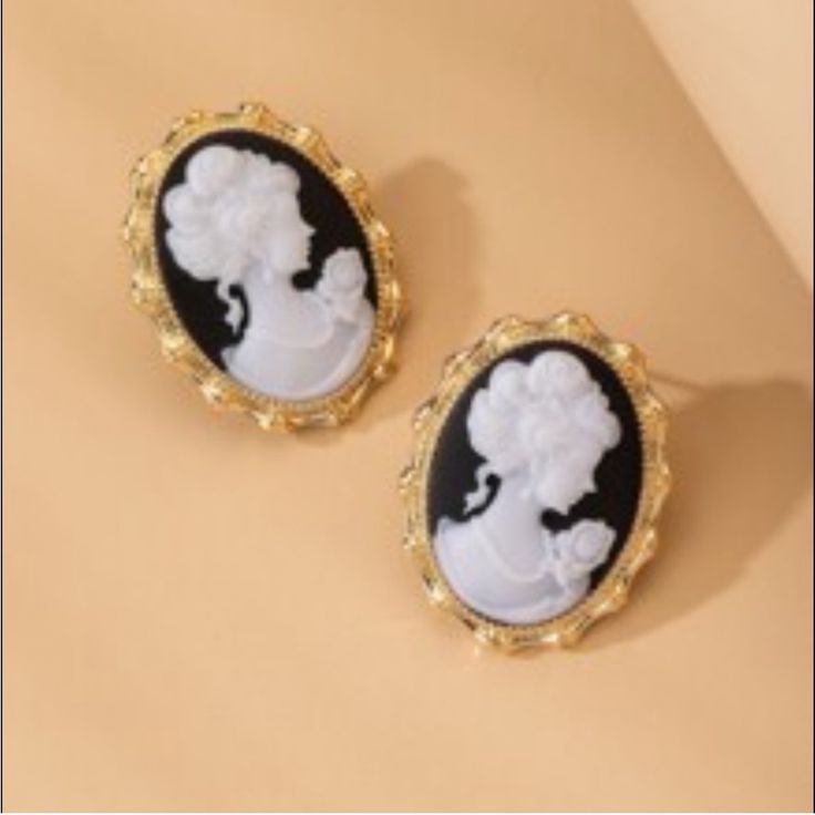 New Tcb Cameo Vintage Baroque Black Earrings Nwt Timeless Statement Style Piece! Stunning! So Unique! Handpicked With Love Boutique Itemnwt #Posh4chemo @2chicboutique Twice Chic Boutique Posh Ambassadors Since 2017 Bundle 2+ Save The Most #Curvystyles #Curvyfashion #Ownyourbeauty #2chic4chemo #Twicechicboutique #Curvystyles #Curvyfashion #Ecofriendlyfashion #Sustainablefashion #Minimalist #Structured #Curvygirlsrock #Loveyourcurves #Black #Cameo #Earrings #Vintage Victorian Style Earrings, Black Cameo, Vintage Clip Earrings, Cameo Earrings, Bamboo Earrings, Turquoise Drop Earrings, Baroque Pearl Earrings, Gold Border, Heart Dangle Earrings