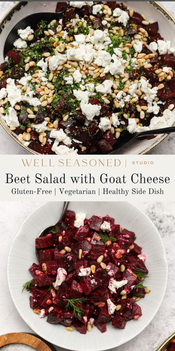 beet salad with goat cheese and feta cheese