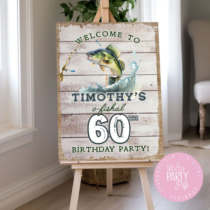 Fishing Birthday Party Welcome Sign Fisherman Theme Birthday Party It's O'fishal Digital Download Custom Welcome Poster Fishing Decor' A1 Size Welcome Sign Perfect size to fit on an easel ( Can custom size also ) **Matching Invitation Here**  https://www.etsy.com/au/listing/1457199574/fishing-birthday-party-invitation 60th Birthday Fishing Theme, Fishing Themed Party For Men, Adult Fishing Birthday Party Ideas, Gone Fishing Party, Fishing Party Decorations, Fishing Theme Party, Fishing Themed Birthday Party, Fishing Birthday Party, Party Welcome Sign