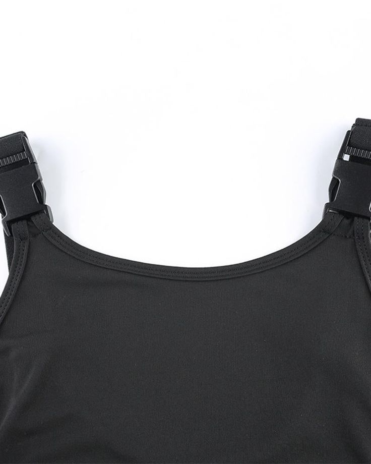 Details: Bodysuit top with cut-out designTop Length: CroppedSleeve Length: SleevelessMaterials:95% Polyester + 5% Spandex Sleeveless Black Bodysuit With Built-in Bra, Black Stretch Crop Top With Adjustable Straps, Black Sleeveless Bodysuit With Medium Bust Support, Black Adjustable Straps Crop Top For Gym, Black Crop Top With Adjustable Straps For Gym, Black Gym Crop Top With Adjustable Straps, Black Tank Top With Wide Straps For Gym, Black Stretch Tank Top With Wide Straps, Black Bodysuit With Built-in Bra And Tank Straps