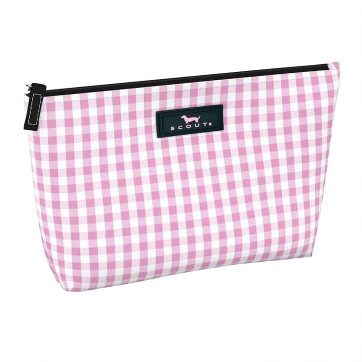 td {border: 1px solid #cccccc.}br {mso-data-placement:same-cell.}This slim pouch is ideal for keeping small things organized inside your larger bag. Water-resistant coated cotton makes cleaning easy, inside and out.  Easily packable slim design.  Zips closed.  8.25" W x 5" H x 2.25" D. Twiggy Makeup, Jewel Makeup, Scout Bags, Disinfecting Wipes, Free Tote, Beaded Purses, Market Tote, Clear Bags, Makeup Bags