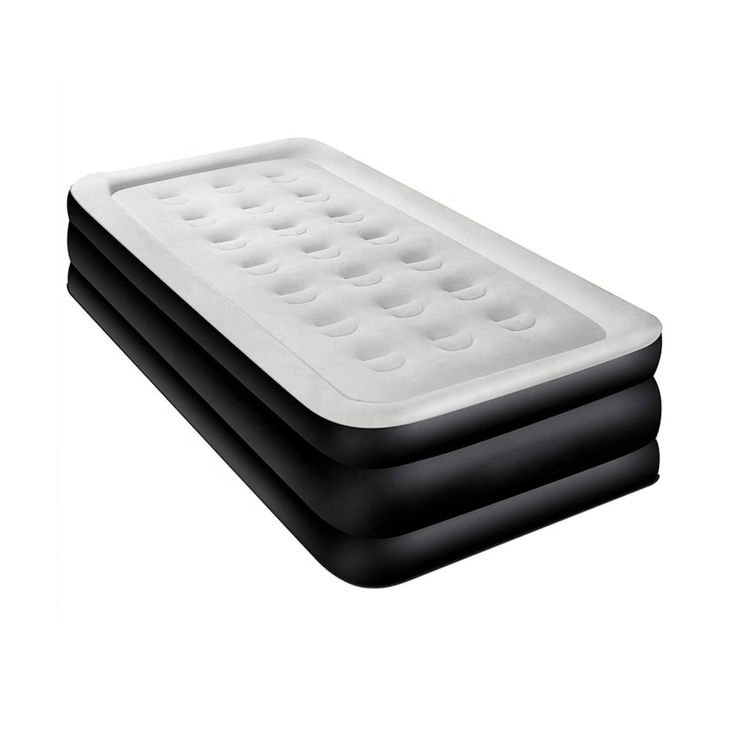 an inflatable mattress is shown on a white background