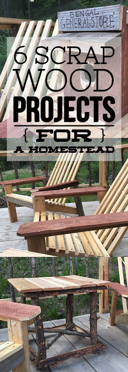 several wooden benches sitting next to each other with text overlay that reads, scrap wood projects for homes