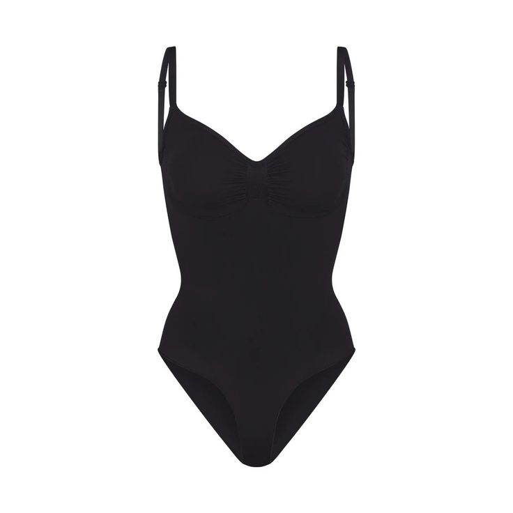 FITS EVERYBODY PUSH-UP BRA | CLAY Sculpting Push-up Bodysuit With Built-in Bra, Seamless Sculpting Bodysuit Underbust, Sculpting Seamless Underbust Bodysuit, Elegant Underwire Shapewear With Seamless Construction, Elegant Seamless Underwire Shapewear, Elastane Underwire Shapewear Bodysuit, Underwire Elastane Bodysuit Shapewear, Body Suit Shapewear, Sculpting Bodysuit With Built-in Bra And Underbust Design