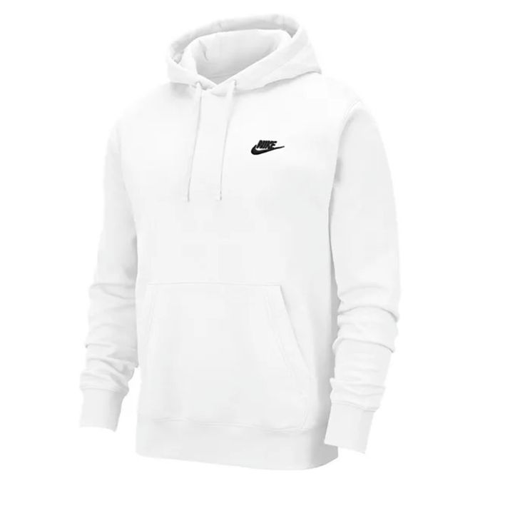 Hoodie White, White Hoodie, New Man, Nike Sportswear, Men's Nike, Pocket Pouch, Nike Men, Fabric Care, Pullover Hoodie