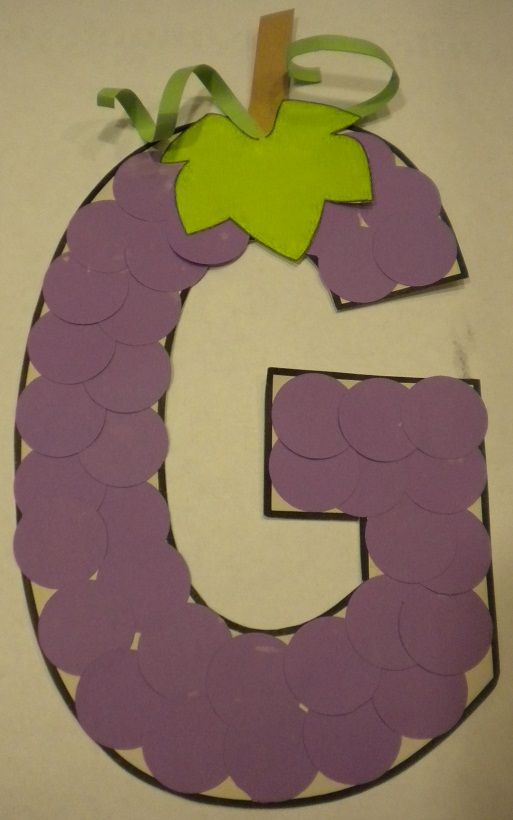 the letter g is made out of paper