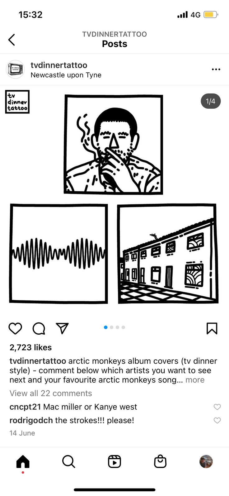 an instagram page with the caption that reads, i'm not listening to music