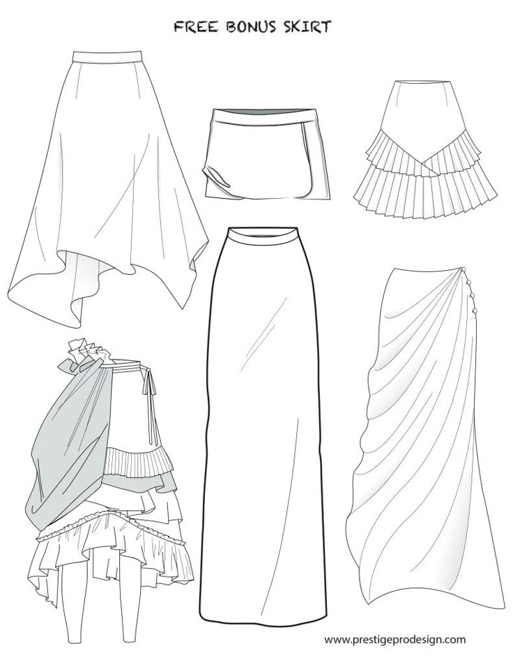 the free sewing pattern for a skirt with ruffles