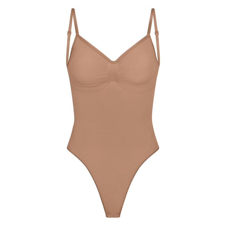 SEAMLESS SCULPT LOW BACK THONG BODYSUIT | SIENNA Personal Marketing, Back Strap, Low Back, Shapewear, Convertible, Lounge Wear, How To Wear, Clothes