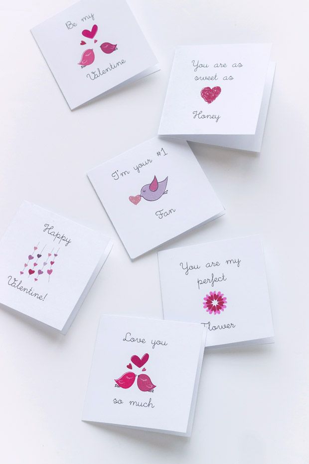 four cards with different designs on them and some words written in the middle one says, you are my valentine