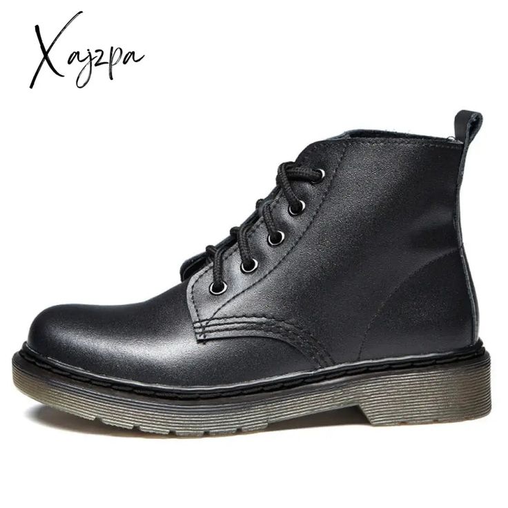 Brand Name: XajzpaBoot Type: Motorcycle bootsShaft Material: Split LeatherOutsole Material: RubberUpper Material: Split LeatherOrigin: Mainland ChinaCN: GuangdongSeason: Spring/AutumnInsole Material: EVAHeel Type: Square heelLining Material: NONEBoot Height: ANKLEItem Type: BootsFashion Element: Cross-tiedDepartment Name: AdultToe Shape: Round ToeHeel Height: Low (1cm-3cm)With Platforms: NoStyle: Punkis_handmade: YesPattern Type: SolidModel Number: HHK011Fit: Fits true to size, take your normal Boots Fall Ankle, Royal Blue Shoes, British Style Men, Boots Female, White Ankle Boots, Fur Shoes, Mid Heel Sandals, Genuine Leather Boots, Winter Shoes For Women