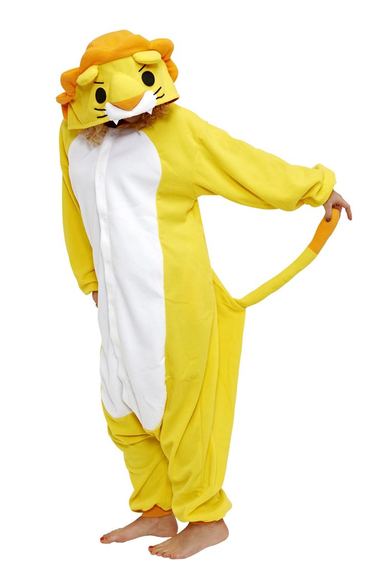 Lion Kigu | Wear the Kigu Lion onesie with pride, as you empower the role as King of the Jungle! Charmander Onesie, Pyjamas Onesie, Fox Onesie, Shark Costumes, Pajama Costume, Costumes Dresses, Animal Onesie, Animal Pajamas, Cartoon Costumes