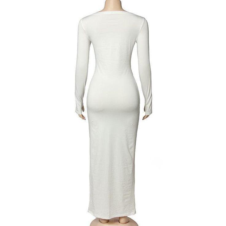 Please refer to our sizing chart for a guideline when choosing a size. 5 business days order processing time. 90% polyester 10% spandex. Waistcoat Sweater, Bodysuits And Jeans, Sheer Mesh Dress, Formal Dresses With Sleeves, Halter Swimwear, Cotton Linen Dresses, Long Crop Top, Solid Dress, White Maxi Dresses