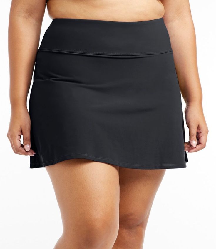 You can wear our slimming swim skirt with confidence – the flattering (not revealing) style offers comfort and good looks all day. Hidden powermesh panel for tummy control and a smooth, flattering fit. Form Fitting: Fits close to the body. Premium Italian blend of 72% nylon, 28% Lycra Xtra Life. Breathable, quick-dry fabric holds its shape. Resists damage from sun, chlorine and heat up to 10 xs longer than unprotected fabrics. UPF 50+ rated – the highest rated sun protection possible. Handwash, Solid Color Swim Dress With Built-in Shorts, Stretch Swim Dress With Built-in Shorts, Poolside Swim Skirt With Built-in Shorts And 4-way Stretch, Solid Mini Swim Skirt With Lining, Lined Mini Swim Skirt, Stretch Skort With Lined Skirt For Poolside, Solid Color Stretch Skirted Swimwear, Stretch Lined Skort For Poolside, Lined Skirted Swim Skirt