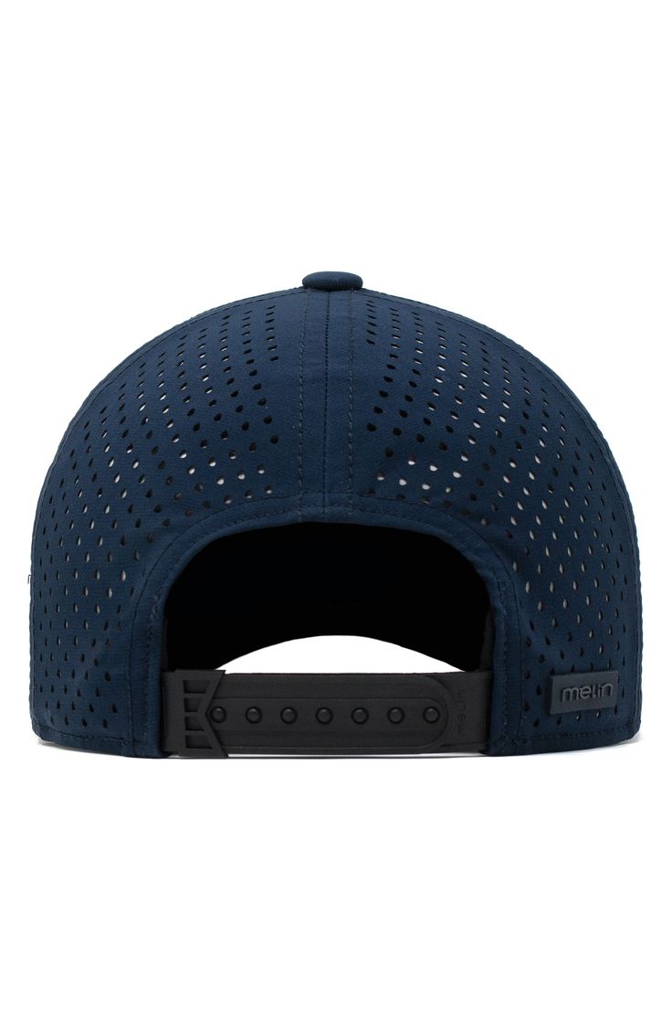 A smart moisture-wicking lining ensures superior comfort in a breathable perforated hat with a glare-reducing visor lining for superior clarity. Style Name:Melin Hydro A-Game Snapback Baseball Cap. Style Number: 5876789. Adjustable Baseball Cap With Breathable Mesh And Curved Visor, Curved Visor Baseball Cap With Mesh Back, Adjustable Breathable Mesh Baseball Cap With Curved Brim, Adjustable Baseball Cap With Breathable Mesh And Curved Brim, Breathable Six-panel Snapback Hat, Breathable Functional Baseball Cap With Adjustable Fit, Breathable Functional Snapback Hat For Sports, Breathable Adjustable Fit Functional Baseball Cap, Sports Snapback Hat With Curved Bill