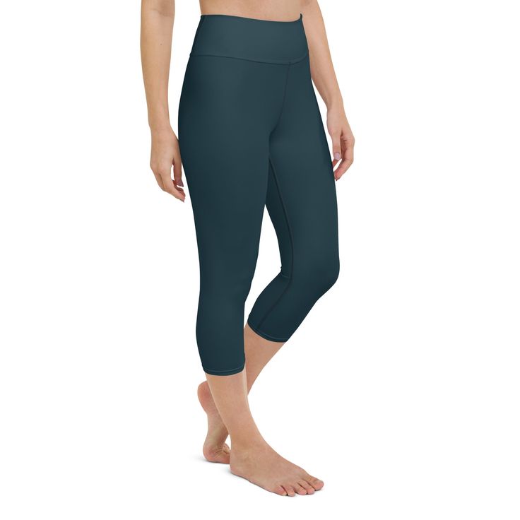 Swim leggings for women - Capri length Chlorine Resistant High Waist Modest Swim Leggings UPF 50 Sun Protection in Seychelles Floral Blue. Kayak, SUP or Surf, these swim pants are saltwater and chlorine resistant.The perfect swim leggings for the beach or stand-up paddle boarding. Features peachy-soft fabric, lightweight and quick drying. So comfortable you'll want to wear them all day long! Made from a high-quality poly/spandex blend. These are perfect for surfing, swimming or just wearing flip Modest Swim, Swim Leggings, Gym Workouts Women, Everyday Leggings, Swim Pants, Yoga Capris, Womens Capris, Yoga Session, Wide Waistband