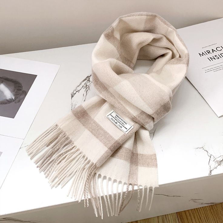 white soft scarf women's new autumn and winter thick warm couple scarf fashion everything very beautiful Cozy Scarf Aesthetic, Cute Scarfs Winter, Cute Winter Scarf, Trendy Beige Scarf For Winter, Trendy Beige Winter Scarf, Elegant White Winter Scarf, Cozy White Winter Scarves, White Cozy Scarves For Fall, White Scarf For Cold Weather In Fall