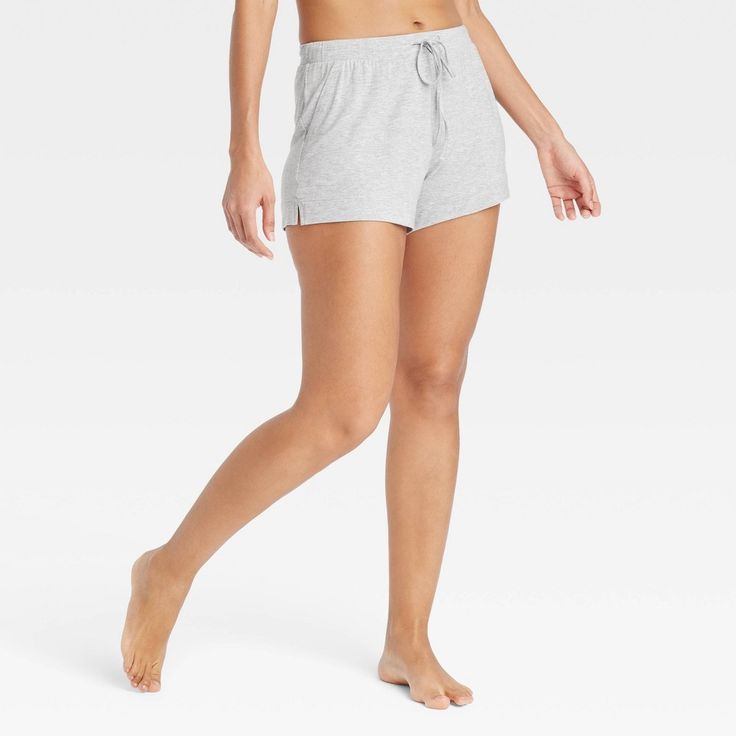 Enjoy a comfortable night's sleep in these Cloud-Knit Pajama Shorts from Auden™. The regular-fit pajama shorts are made from soft, stretchy fabric to offer a comfortable fit. Finished with a drawstring elastic waistband for a snug fit, the pull-on shorts come with side pockets for stashing at-home essentials. Pair with tees or tanks tops for a number of comfy sleep ensembles. Auden™: Comfort true to every shape & hue. Solid Cotton Pajama Shorts For Sleep, Solid Color Cotton Pajama Shorts For Lounging, Relaxed Fit Sleepwear With Built-in Shorts, Comfortable Solid Pajama Shorts, Comfortable Solid Color Pajama Shorts, Solid Pajama Shorts For Relaxation, Solid Color Pajama Shorts For Relaxation, Cotton Pajama Shorts For Relaxation, Relaxed Fit Solid Color Pajama Shorts