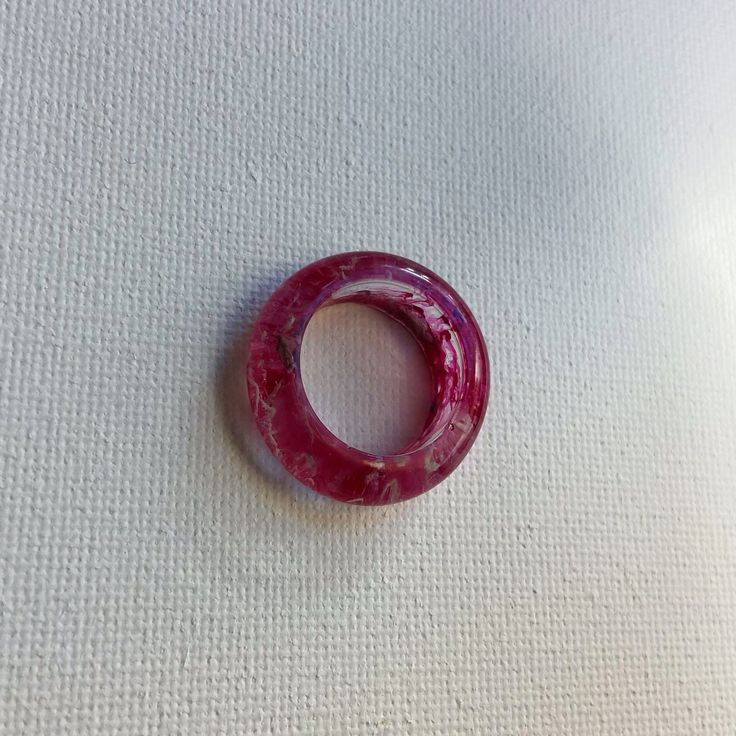 This handmade magenta and periwinkle water marbled ring is cute and comfortable! It was made from resin, and dyed to create the final product. The ring is a US size six, with an interior diameter of 1.65 cm. Adjustable Pink Resin Rings, Handmade Pink Resin Rings, Marble Resin, Water Marble, Flagstaff Az, Resin Ring, Stackable Rings, Jewelry Rings, Marble