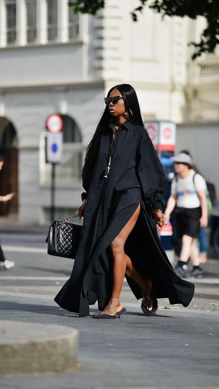 the kemist | The joys of effortless styling. . . MODENA maxi shirt dress gives you that Available only at @thekemiststore thekemist.com | Instagram Cute Classy Outfits Black Women, Black Women Street Style, Black Streetwear Outfit, Black Shirt Dress Outfit, Summer Outfits Black Women, Vacay Hair, Classy Aesthetics, Classy Black Outfits, Black Maxi Dress Outfit