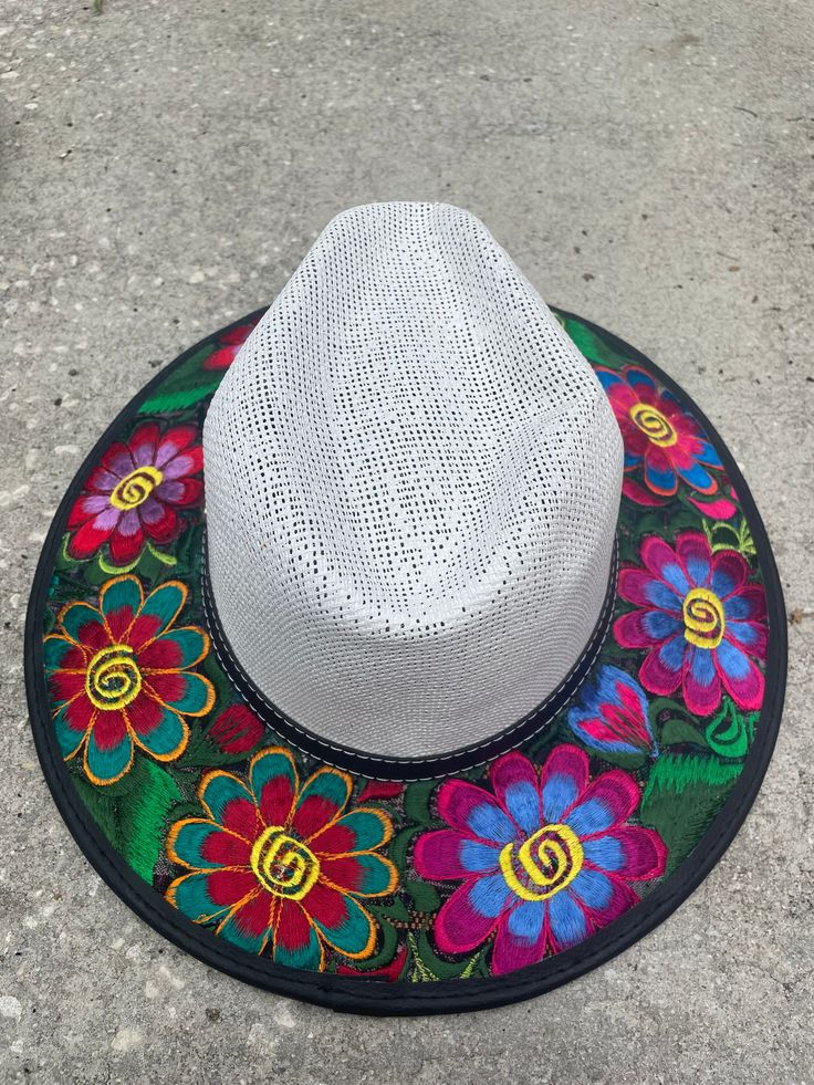 Beautiful Authentic handmade Guatemalan hats with bright embroidered colors. Perfect as a statement piece for any outfit! Winston Salem Nc, Embroidered Hat, Winston Salem, Embroidered Hats, Blue Pattern, Guatemala, Sun Hats, Statement Pieces, Caps Hats