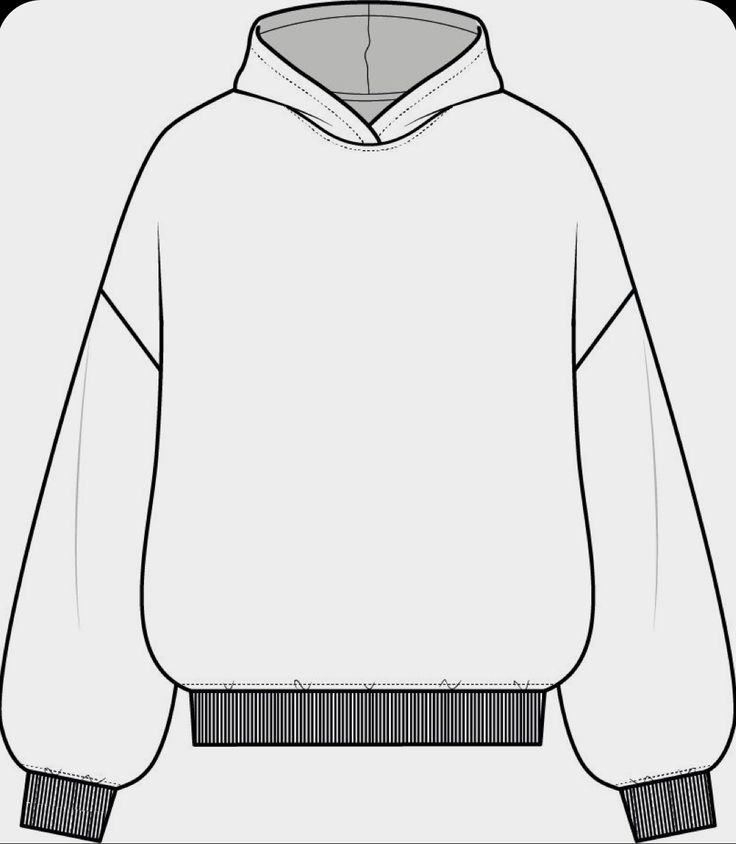 a white hoodie with black stripes on the front and back, shown from the waist up