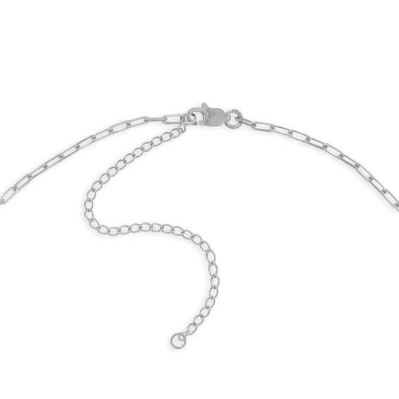 They can wear this diamond-cut choker chain on its own or with the pendant of their choice (sold separately). Solid 14K white gold 1.95mm width 13.0-inch chain with 3.0-inch extender; lobster claw clasp Delicate Chain Link Jewelry For Anniversary, Link Delicate Chain Necklace For Anniversary, Delicate Link Chain Necklace For Anniversary, Anniversary Fine Jewelry Link Chain Necklace, Fine Jewelry Chain Necklace With Adjustable Pendant, Fine Jewelry Pendant Necklace With Adjustable Chain, Minimalist Chain Necklaces For Anniversary, Silver Round Pendant Chain Necklace In Fine Jewelry Style, Silver Round Pendant Chain Necklace