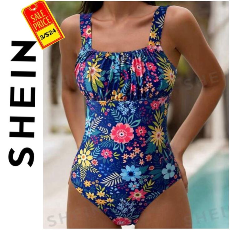 Add Any Item With $3/24 Tag To A Bundle And I'll Send An Offer! Final Price New In Bag Shein Mod Summer Beach Boho Style One Piece Swimsuit. Size Medium. Multicolor Floral Print. Ruched Bust. Wireless Bra. Removable Padding. Sleeveless. High Stretch Fabric. Hand Wash,Do Not Dry Clean. From Pet And Smoke Free Home. Beach Boho Style, Tropical Swimsuits, Animal Print Swimsuit, Beach Boho, Tie Front Cardigan, Wireless Bra, Swimsuit Tops, Red Sweaters, Stripe Sweater