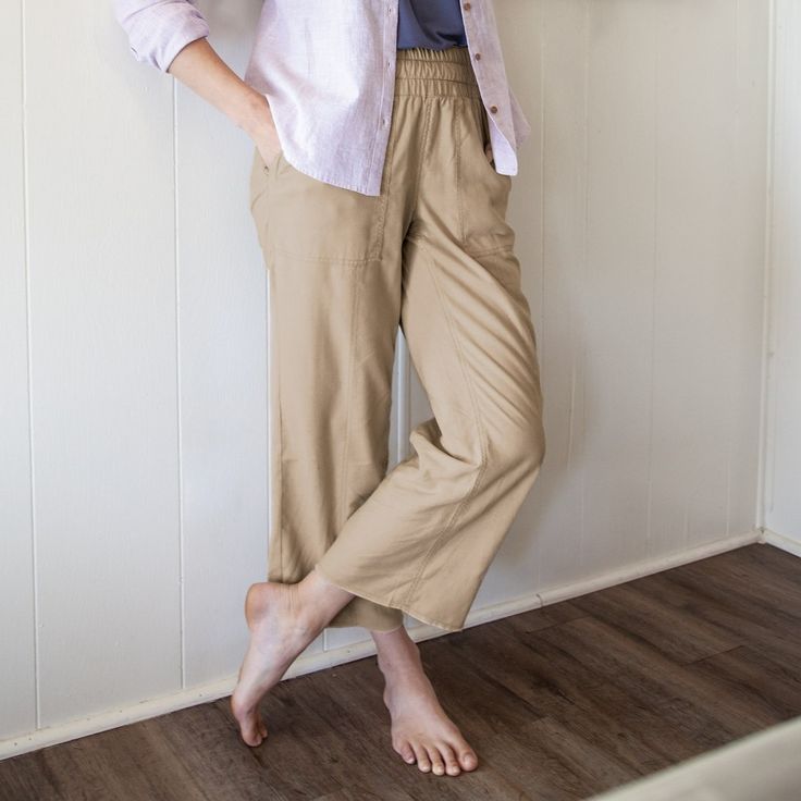 Flattering, comfortable, and better for the environment, the Temple Pant is a summer favorite. Made from a blend of hemp, recycled polyester, and a touch of spandex the incredible fabric of this pant sings for itself. Hemp has a similar handfeel to cotton, except it promises to become softer and softer with each wash. The hemp crop makes a very eco-friendly fiber, as it requires zero pesticides, herbicides, and very little water to grow. Soft, slightly stretchy, and with the exquisite feel of li Casual Full Length Pants For Relaxation, Casual Comfortable Pants For Relaxation, Comfortable Casual Pants For Relaxation, Full Length Casual Pants For Relaxation, Comfortable Relaxed Fit Ankle-length Yoga Pants, Casual Pants With Pockets For Relaxation, Comfortable Spring Pants For Relaxation, Casual Bottoms With Pockets For Relaxation, Comfortable Pants For Relaxation And Spring