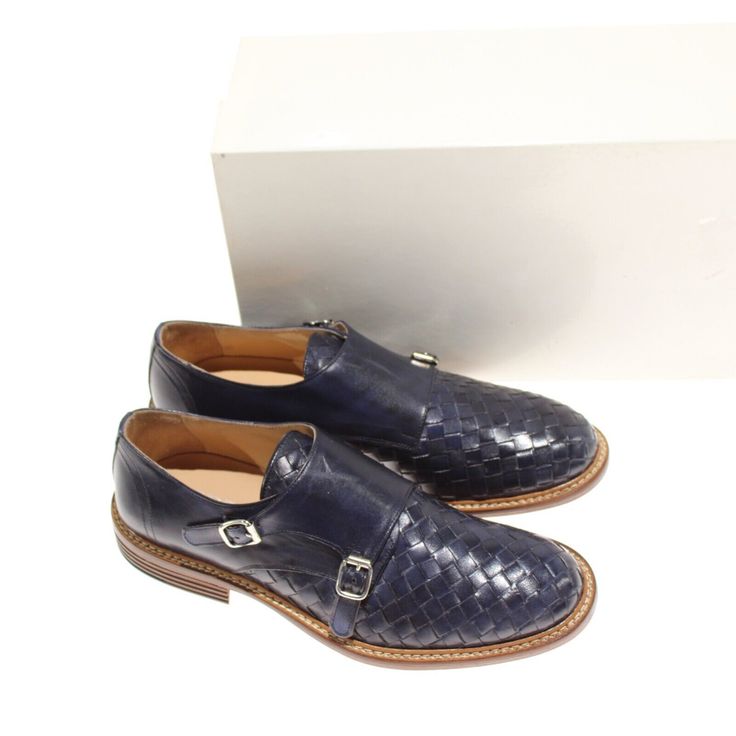 Brand: Certo Special Note: Please Be Aware That There May Be Slight Signs Of Wear As These Shoes May Have Been Tried On In The Store And The Box May Have Some Damage As Its Been Moved Around. Message Us With Any Questions And We Will Get Back To You As Soon As Possible. Blue Blue Monk Strap Shoes With Brogue Detailing For Business, Blue Monk Strap Shoes With Leather Sole, Formal Blue Monk Strap Shoes With Rubber Sole, Blue Leather Work Shoes, Classic Blue Slip-on Monk Strap Shoes, Classic Blue Monk Strap Slip-on Shoes, Blue Leather Brogue Shoes For Work, Classic Blue Monk Strap Shoes With Leather Sole, Blue Closed Toe Dress Shoes For Business