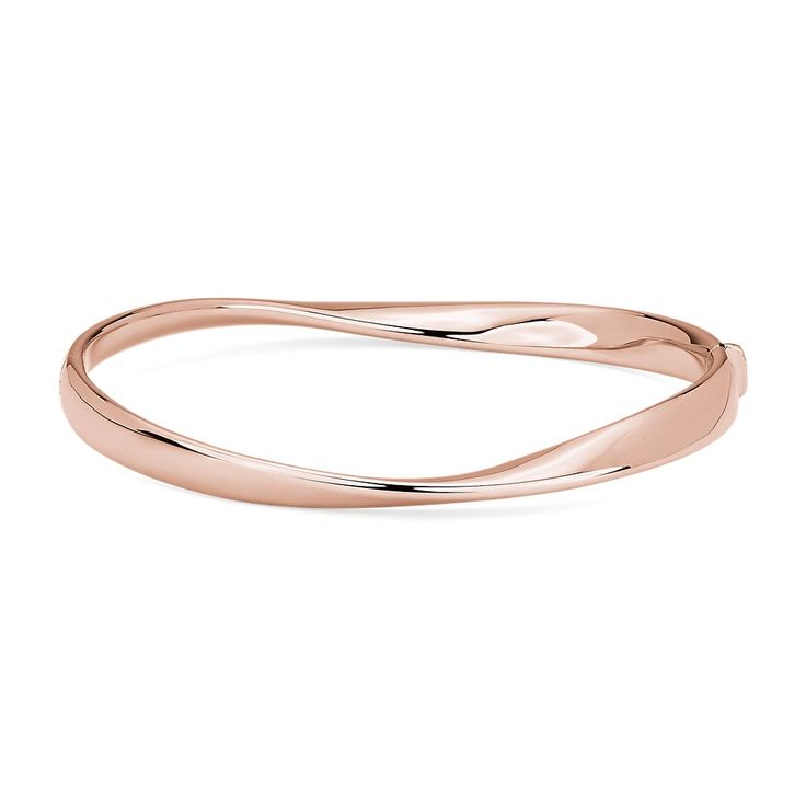 A delicate twist defines this versatile gold bracelet that has endless stacking potential. Made in 14k Italian rose gold. Twist Bracelet, Twisted Bangle, Twisted Bracelet, Rose Gold Bracelet, Blue Nile, Cartier Love Bracelet, Bangle Bracelet, Bangle Bracelets, Gold Bracelet