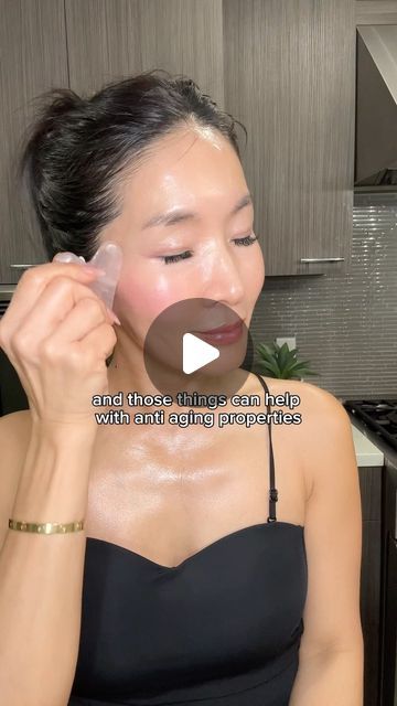 Aylen Park on Instagram: "Here is my mom and I’s gua sha routine🫶 We’re using a jade and ride quartz gua sha tools! #guasha #guasharoutine #guashafacial #massage #facial" Gua Sha For Eye Wrinkles, Facial Gua Sha Before And After, Gua Sha Technique Face Lift, Gua Sha Laugh Lines, Qua Sha Before And After, Face Massage With Gua Sha, How To Use A Gua Sha Stone, Face Massage Gua Sha, Gia Sha Face Routine