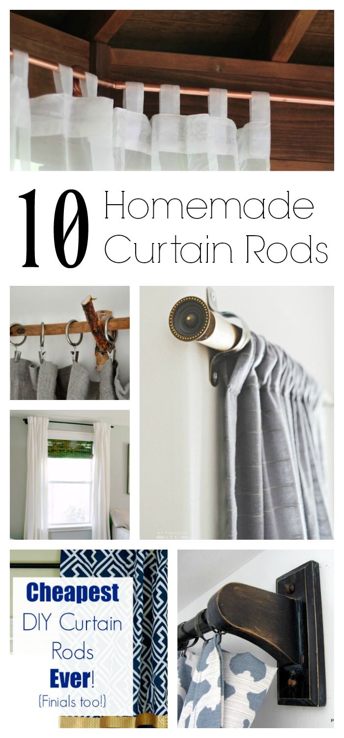 the top ten homemade curtain rods