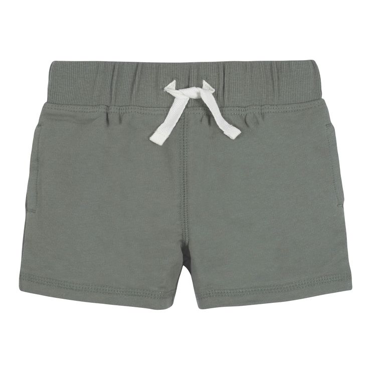 Get ready for spring and summer with our adorable baby and toddler shorts! Each piece is made with soft cotton for breathability and to provide all-day comfort. Our essentials have been independently certified with STANDARD 100 by OEKO-TEX® so that you don’t have to worry about harmful substances in your little one’s wardrobe. Basic Cotton Shorts For Summer, Cotton Playtime Shorts, Cotton Shorts For Playtime, Gray Summer Playwear For Babies, Casual Cotton Diaper Cover For Spring, Cotton Shorts For Playwear, Sporty Cotton Shorts For Playwear, Green Playtime Shorts, Sporty Shorts For Summer Playtime