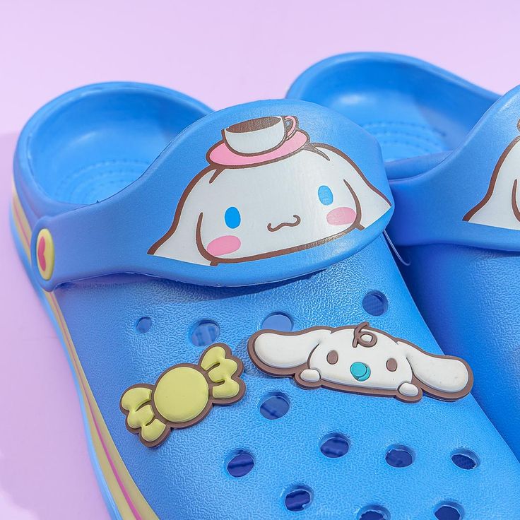 Have fun walking around your apartment using these super cute large slippers! The cute pair is decorated with prints of Cinnamoroll and has rubber charms of candies and his bestie, Milk! These kawaii sandals are made from special EVA or rubber-like synthetic resin material. Made from EVA resin One size fits most (women’s sizes): 24 cm / US 7.5-8 / EU 38-38.5 Kawaii Sandals, Eva Sandals, Fun Walk, Resin Material, Have Fun, Slippers, Milk, Super Cute, Charms