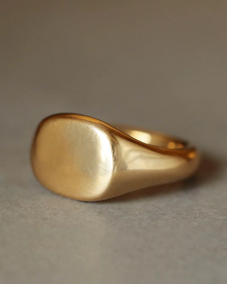 Hugo Signet Ring by George Rings - solid 18k yellow gold signet ring House Atreides, Luxury Jewelry Brands, Beautiful Accessories, Signet Rings, Gold Signet Ring, Funky Jewelry, Ring Collections, Favorite Products, Unique Charms