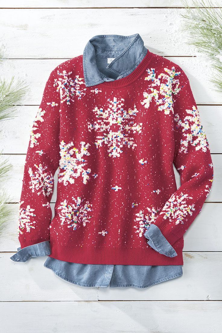 Snowflake Boucle Pullover Christmas Sweater Outfits, Christmas Sweaters For Women, Plus Size Fall, Latest Sweater, Shrug Cardigan, Let It Snow, Coldwater Creek, Softest Sweater, Petite Size