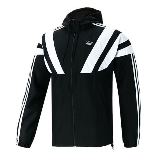 Adidas originals BLNT 96 WB Zipper Casual Sports Hooded Jacket Black EE2344 (Men's/Gift to Boyfriend) Adidas Track Jacket With Three Stripes For Outdoor Activities, Athleisure Outerwear For Sports Events With Three Stripes, Athleisure Outerwear With Three Stripes For Sports, Adidas Three Stripes Outerwear For Sports Events, Adidas Three Stripes Sports Outerwear, Adidas Sports Outerwear With Three Stripes, Adidas Functional Windbreaker With Three Stripes, Adidas Outerwear With Three Stripes For Sports Events, Adidas Sporty Outdoor Track Jacket With Three Stripes